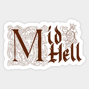 MidHell Logo Sticker